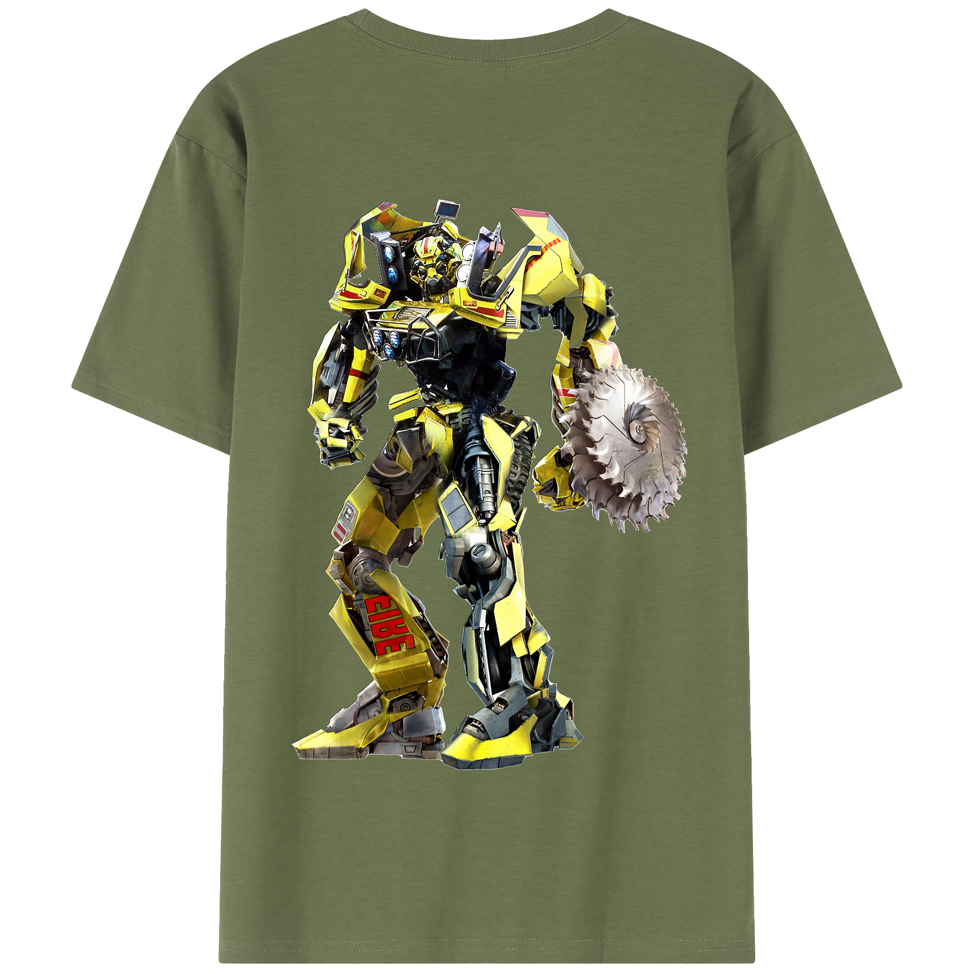 （画像用） Transformers トランスフォーマー 綿100％半袖Tシャツ（背面プリント）